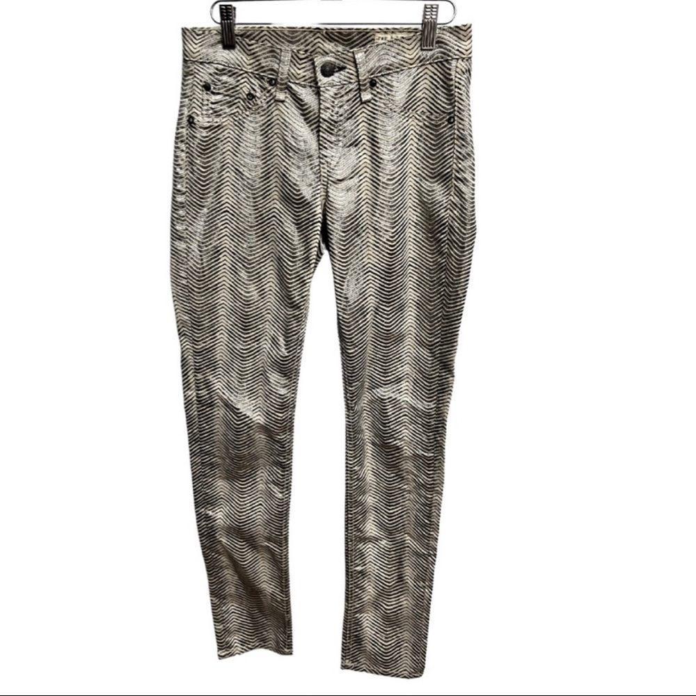 Rag & Bone Metallic Zebra Print Leggings